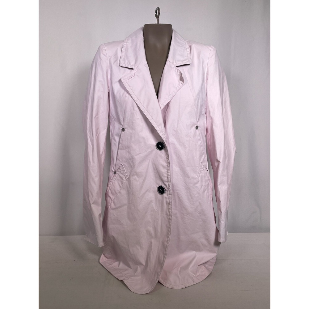 Creenstone Lightweight Light Pink Trench Coat Jacket Women's Sz 38